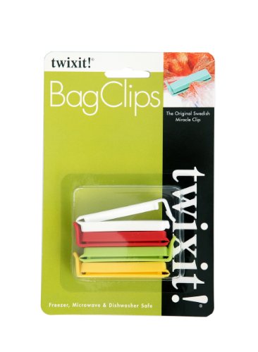 Linden Sweden Twixit Bag Clips, Small, Mixed Colors, Set of 4 Picture