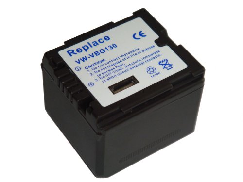 AKKU LI-ION passend f&uuml;r PANASONIC ersetzt VW-VBG130 VW-VBG130E + LADEGER&Auml;T