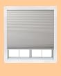 Easy Elegance 48-Inch by 64-Inch Trim at Home Fits Windows 32 to 48-Inch Wide Cordless Honeycomb Cellular Shade, Black Out, White