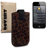 iPhone 4S / iPhone 4 Covert Branded Leopard Fur Pocket Case / Cover / Pouchby Covert
