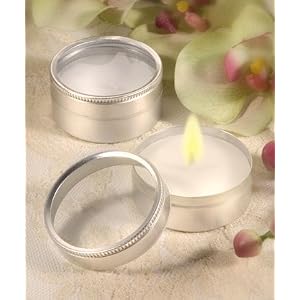 Vanilla Scented Travel Candle Wedding Favors, 50