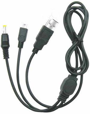 Childrens Toyshop  Video Games : 2 in 1 Usb Charger Data Transfer Cable (PSP)