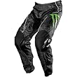 One Industries Monster Men's Carbon MotoX Motorcycle Pants w/ Free B&F Heart Sticker Bundle