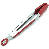 Freshware Stainless Steel Locking Tong with Removable Silicone Heads, 9-Inch