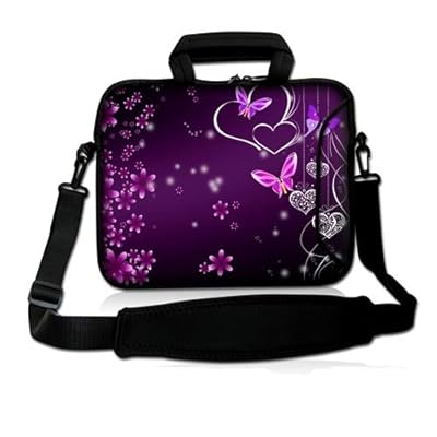 17.3" Laptop Sleeve with Extra Side Pocket , Soft Carrying Handle & Removable Shoulder Strap / Notebook Bag Case for Apple Macbook Air Pro Acer Asus Dell HP Sony 17" 16" 16.4" and More