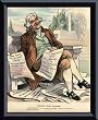 Art Poster Metal Framed Print - Puck, 1902, Thomas Jefferson - Artist: National Archive- Poster Size: 10 X 8