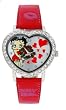 Betty Boop Women's Heart Shape Leather Band Watch Model #BB-W360B