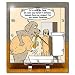 Londons Times Funny Dogs Cartoons - Doggie Bottled Water - Desk Clocks