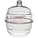 Bel-Art Scienceware 420120000 Polycarbonate Bottom Space Saver Vacuum Desiccator, 14.9cm ID, 17.1cm Flange OD, 20.6cm Height, 14cm Plate Size