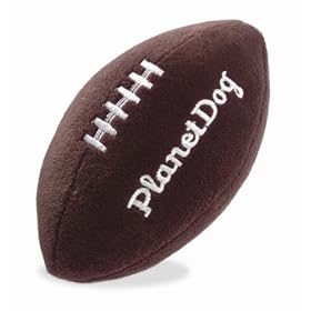 Planet Dog Squeaky Plush Football
