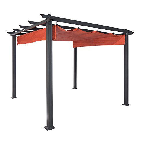 Coolaroo Constantine Pergola 9ft x 9ft Terracotta