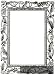 Pewter open-work floral frame COLETTE