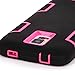E LV Hard Plastic with Soft Silicon Dual Layer Armor Defender Full Body Protective Case for Galaxy S5 Bundle with Stylus, Screen Protector and Microfiber Sticker Digital Cleaner - Black / Hot Pink