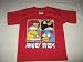 Angry Birds Faces Tee T-shirt Child Sized Red Extra Large 8 Youth