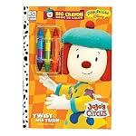 Playhouse Disney Jojo's Circus Twist and Turn Coloring Book with 3 Big Double Sided Crayons - 6 Colors book cover