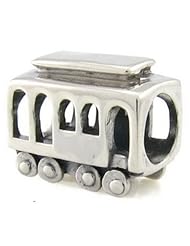 Sterling Silver Trolley Ohm Bead Charm whb095