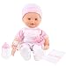 Little Mommy Real Loving Baby Cuddle & Coo Doll - White Velour/Pink Outfit
