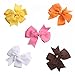 TinkSky 20pcs Hair Bows-15 Pure Color+5 Polka Dot- Alligator Clip Grosgrain Ribbon Headbands for Baby,Girls and Young Women