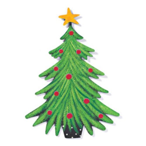 DEMDACO 11-Inch Metal Magnet 13982 - Christmas Tree