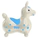 Inflatable 'Rody Horse' Children's Ride-On Rocking Horse: Color is Pearl White