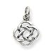 Sterling Silver Antiqued Celtic Knot Charm with 20 Inch Chain