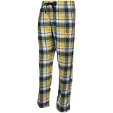NCAA Oakland Athletics Yellow-Black Plaid Legend Flannel Pants (Large)