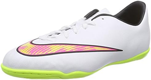 Nike Junior Mercurial Victory V Indoor - (White/Volt/Hyper Pink/Black) (2.5y)