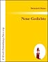 Neue Gedichte