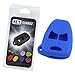 KeyGuardz Blue Rubber Keyless Entry Remote Key Fob Skin Cover Protector