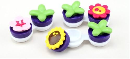 Piggy2gether - Cute 3D Flower Nano Contact Lenses Box &amp;Case (6.6*2.8cm)