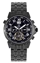 Burgmeister California BM 118-622 Herren Automatik Uhr Edelstahl schwarz offene Unruh Tag/Datum/Monat
