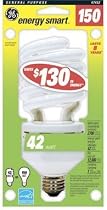 G E Lighting #47452 GE 42W T4 SW Spiral Bulb