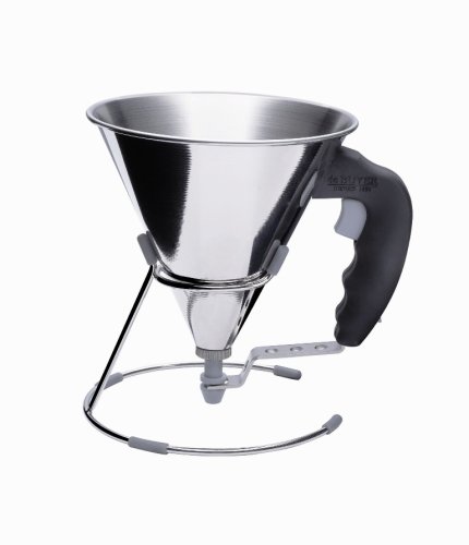 De Buyer - 3353.00, Imbuto Kwik Kwik per liquori e fondenti, manico nero De Buyer - 3353.00, Imbuto Kwik Kwik per liquori e fondenti, manico nero