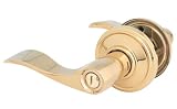 Sterling Plus GLF40SAQLH-PVD Aqua Privacy Door Lever, Left Hand, Lifetime Brass