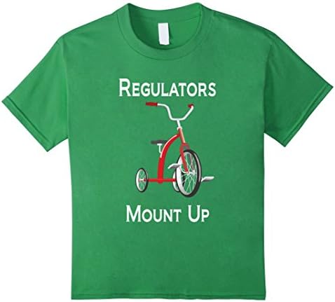 Kids Regulators Mount Up T-shirt Tee with tricycle/trike 4 Grass