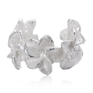Tofan 925 Sterling Silver Garland Cartilage Ear Cuff Wraps Clip Nonpierced Earring