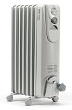 DeLonghi KR730715 Radia 1.5kw Oil Filled Radiator with Easy Wheels