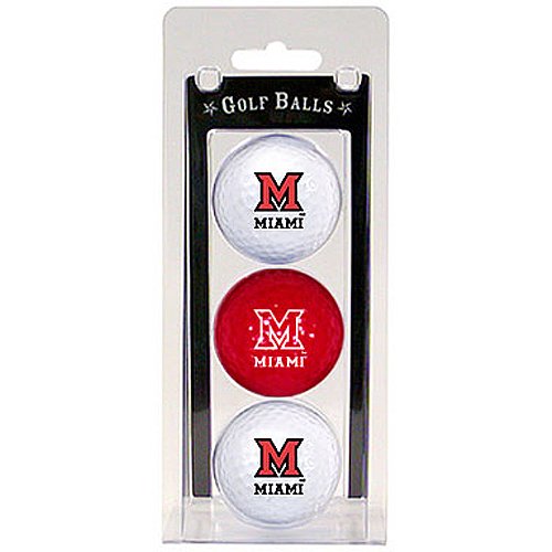 Miami Oh Redhawks Pack Of 3 Golf Balls From Team Golf