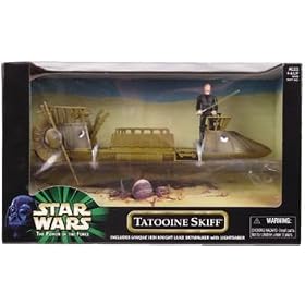 Star Wars Power of the Force Tatooine Skiff with Jedi Knight Luke Skywalker Action Figure