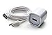 Samsung Galaxy S7 S6 Note 4 5 New Travel Home Wall Fast Charger - 5 Foot Cable 5v / 2.4 Amp Compatible with Motorola LG HTC Samsung - White