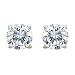 10k White Gold Round Diamond 4-Prong Stud Earrings (0.05 cttw, I-J Color, I3 Clarity)