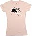 Black Widow Spider Logo Women's Tee Shirt Medium-Pink Babydoll (petite fit)