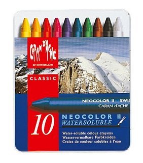 Childrens Toyshop  Toys : Caran DAche Neocolor II Watersoluble Crayon Set of 10