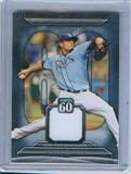 Matt Garza 2010 Topps 60 Baseball Game Worn Jersey Card #T60R-MG / Tampa Bay Rays / Chicago Cubs