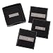 Square Leather Coasters with 2