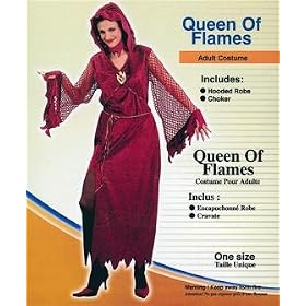 Queen of flames Halloween Gown (RED)
