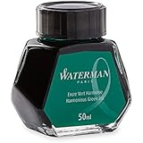 WATERMAN Fountain Pen Ink, 50 ml Bottle, Harmonious Green (S0110770)