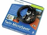 Kensington MicroSaver K64025 Keyed Twin Notebook Cable Lock (K64025F)