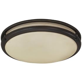 Buy American Fluorescent CSC22RBT Contemporary 1-22 Watt Round Flush Mount Light,... by American Fluorescent now!