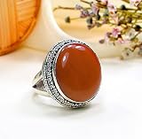 Completely Handcrafted - Designer Sterling Silver Abstract Jasper Ring